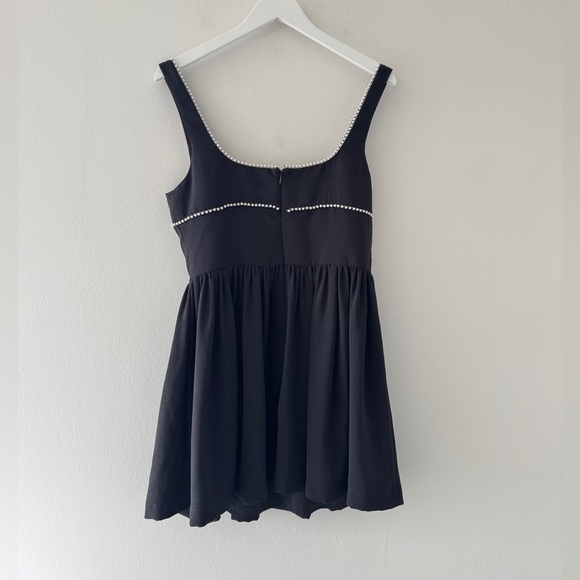 AMANDA UPRICHARD NWT Basilia Faux Pearl Mini Dress L - Picture 8 of 9
